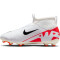 NIKE Jr. Zoom Superfly 9 Academy FG/MG Fußballschuhe Kinder 600 - bright crimson/white-black 32