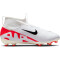 NIKE Jr. Zoom Superfly 9 Academy FG/MG Fußballschuhe Kinder 600 - bright crimson/white-black 32