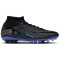 NIKE Mercurial Superfly 9 Academy AG Kunstrasen-Fußballschuhe 040 - black/chrome-hyper royal 40