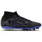 NIKE Mercurial Superfly 9 Academy AG Kunstrasen-Fußballschuhe 040 - black/chrome-hyper royal 40