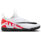 NIKE Jr. Air Zoom Mercurial Vapor 15 Academy TF Turf Multinocken-Fu&szlig;ballschuhe Kinder 600 - bright crimson/white-black 38