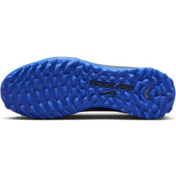 NIKE Jr. Zoom Mercurial Vapor 15 Academy TF Turf Multinocken-Fußballschuhe Kinder 040 - black/chrome-hyper royal 33