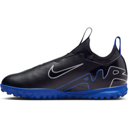 NIKE Jr. Zoom Mercurial Vapor 15 Academy TF Turf Multinocken-Fußballschuhe Kinder 040 - black/chrome-hyper royal 33