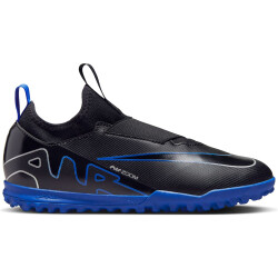 NIKE Jr. Zoom Mercurial Vapor 15 Academy TF Turf Multinocken-Fußballschuhe Kinder 040 - black/chrome-hyper royal 33