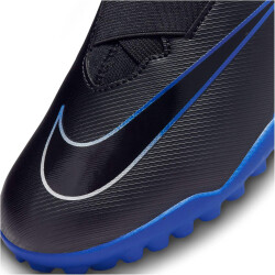NIKE Jr. Zoom Mercurial Vapor 15 Academy TF Turf Multinocken-Fußballschuhe Kinder 040 - black/chrome-hyper royal 33