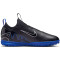NIKE Jr. Zoom Mercurial Vapor 15 Academy TF Turf Multinocken-Fußballschuhe Kinder 040 - black/chrome-hyper royal 33