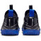 NIKE Jr. Zoom Mercurial Vapor 15 Academy TF Turf Multinocken-Fußballschuhe Kinder 040 - black/chrome-hyper royal 33