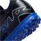 NIKE Jr. Air Zoom Mercurial Vapor 15 Academy TF Turf Multinocken-Fußballschuhe Kinder 040 - black/chrome-hyper royal 38.5