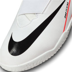 NIKE Jr. Air Zoom Mercurial Vapor 15 Academy IC Hallen-Fu&szlig;ballschuhe Kinder 600 - bright crimson/white-black 27
