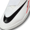 NIKE Jr. Air Zoom Mercurial Vapor 15 Academy IC Hallen-Fu&szlig;ballschuhe Kinder 600 - bright crimson/white-black 27