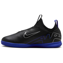 NIKE Jr. Air Zoom Mercurial Vapor 15 Academy IC Hallen-Fu&szlig;ballschuhe Kinder 040 - black/chrome-hyper royal 27
