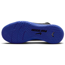 NIKE Jr. Air Zoom Mercurial Vapor 15 Academy IC Hallen-Fu&szlig;ballschuhe Kinder 040 - black/chrome-hyper royal 27
