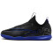NIKE Jr. Zoom Mercurial Vapor 15 Academy IC Hallen-Fußballschuhe Kinder 040 - black/chrome-hyper royal 28