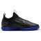 NIKE Jr. Zoom Mercurial Vapor 15 Academy IC Hallen-Fußballschuhe Kinder 040 - black/chrome-hyper royal 28