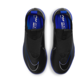 NIKE Jr. Air Zoom Mercurial Vapor 15 Academy IC Hallen-Fu&szlig;ballschuhe Kinder 040 - black/chrome-hyper royal 29.5