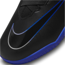 NIKE Jr. Air Zoom Mercurial Vapor 15 Academy IC Hallen-Fu&szlig;ballschuhe Kinder 040 - black/chrome-hyper royal 29.5