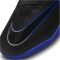 NIKE Jr. Air Zoom Mercurial Vapor 15 Academy IC Hallen-Fu&szlig;ballschuhe Kinder 040 - black/chrome-hyper royal 29.5
