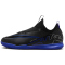 NIKE Jr. Air Zoom Mercurial Vapor 15 Academy IC Hallen-Fu&szlig;ballschuhe Kinder 040 - black/chrome-hyper royal 30