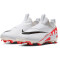 NIKE Jr. Zoom Mercurial Vapor 15 Academy MG Multi-Ground Fußballschuhe Kinder 600 - bright crimson/white-black 32