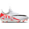 NIKE Jr. Zoom Mercurial Vapor 15 Academy MG Multi-Ground Fußballschuhe Kinder 600 - bright crimson/white-black 32