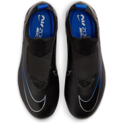NIKE Jr. Air Zoom Mercurial Vapor 15 Academy MG Multi-Ground Fußballschuhe Kinder 040 - black/chrome-hyper royal 29.5