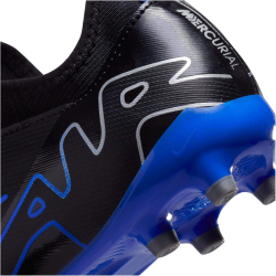 NIKE Jr. Air Zoom Mercurial Vapor 15 Academy MG Multi-Ground Fußballschuhe Kinder 040 - black/chrome-hyper royal 33.5