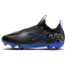 NIKE Jr. Air Zoom Mercurial Vapor 15 Academy MG Multi-Ground Fußballschuhe Kinder 040 - black/chrome-hyper royal 33.5