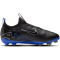 NIKE Jr. Air Zoom Mercurial Vapor 15 Academy MG Multi-Ground Fußballschuhe Kinder 040 - black/chrome-hyper royal 33.5