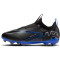 NIKE Jr. Air Zoom Mercurial Vapor 15 Academy MG Multi-Ground Fußballschuhe Kinder 040 - black/chrome-hyper royal 38