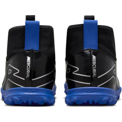 NIKE Jr. Zoom Mercurial Superfly 9 Academy TF Turf Multinocken-Fu&szlig;ballschuhe Kinder 040 - black/chrome-hyper royal 32