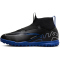 NIKE Jr. Zoom Mercurial Superfly 9 Academy TF Turf Multinocken-Fu&szlig;ballschuhe Kinder 040 - black/chrome-hyper royal 32