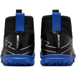 NIKE Jr. Air Zoom Mercurial Superfly 9 Academy TF Turf Multinocken-Fußballschuhe Kinder 040 - black/chrome-hyper royal 33