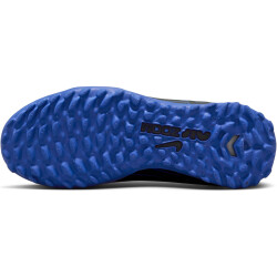 NIKE Jr. Air Zoom Mercurial Superfly 9 Academy TF Turf Multinocken-Fußballschuhe Kinder 040 - black/chrome-hyper royal 35.5