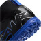 NIKE Jr. Air Zoom Mercurial Superfly 9 Academy TF Turf Multinocken-Fußballschuhe Kinder 040 - black/chrome-hyper royal 35.5