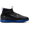NIKE Jr. Air Zoom Mercurial Superfly 9 Academy TF Turf Multinocken-Fußballschuhe Kinder 040 - black/chrome-hyper royal 36.5