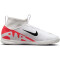 NIKE Jr. Zoom Mercurial Superfly 9 Academy IC Hallen-Fußballschuhe Kinder 600 - bright crimson/white-black 36.5
