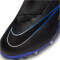 NIKE Jr. Air Zoom Mercurial Superfly 9 Academy Kunstrasen-Fußballschuhe Kinder 040 - black/chrome-hyper royal 38