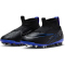 NIKE Jr. Air Zoom Mercurial Superfly 9 Academy Kunstrasen-Fu&szlig;ballschuhe Kinder 040 - black/chrome-hyper royal 38.5