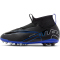 NIKE Jr. Air Zoom Mercurial Superfly 9 Academy Kunstrasen-Fu&szlig;ballschuhe Kinder 040 - black/chrome-hyper royal 38.5