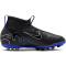 NIKE Jr. Air Zoom Mercurial Superfly 9 Academy Kunstrasen-Fu&szlig;ballschuhe Kinder 040 - black/chrome-hyper royal 38.5