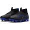 NIKE Jr. Zoom Mercurial Superfly 9 Pro FG Firm-Ground Fu&szlig;ballschuhe Kinder 040 - black/chrome-hyper royal 32