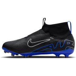 NIKE Jr. Zoom Mercurial Superfly 9 Pro FG Firm-Ground Fu&szlig;ballschuhe Kinder 040 - black/chrome-hyper royal 33
