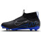 NIKE Jr. Zoom Mercurial Superfly 9 Pro FG Firm-Ground Fußballschuhe Kinder 040 - black/chrome-hyper royal 36
