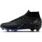NIKE Air Zoom Mercurial Superfly 9 Pro FG Firm-Ground Fußballschuhe Herren 040 - black/chrome-hyper royal 43