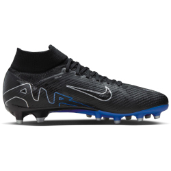 NIKE Zoom Mercurial Superfly 9 Pro AG-Pro Kunstrasen-Fu&szlig;ballschuhe 040 - black/chrome-hyper royal 44