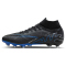 NIKE Zoom Mercurial Superfly 9 Pro AG-Pro Kunstrasen-Fu&szlig;ballschuhe 040 - black/chrome-hyper royal 44