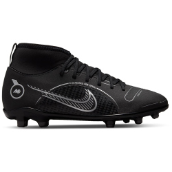 NIKE Jr. Mercurial Superfly 8 Club MG Multi-Ground Fu&szlig;ballschuhe Kinder 007 - black/metallic silver-medium ash 34