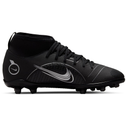 NIKE Jr. Mercurial Superfly 8 Club MG Multi-Ground Fu&szlig;ballschuhe Kinder 007 - black/metallic silver-medium ash 34