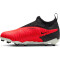 NIKE Jr. Phantom GX Academy Dynamic Fit MG Multi-Ground Fußballschuhe Kinder 600 - bright crimson/black-white 32