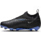 NIKE Jr. Phantom GX Academy Dynamic Fit MG Multi-Ground Fußballschuhe Kinder 040 - black/chrome-hyper royal 33.5